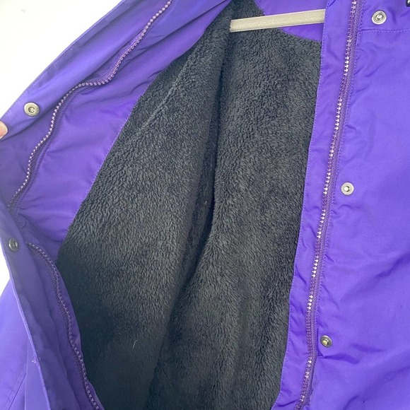 L.L.Bean Women's Small Purple Fleece Lined Hooded Zip Up Winter Jacket Coat‎ - Picture 10 of 14